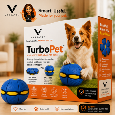 🐕 TurboPet - 2-in-1 Interactive Toy for Dogs (Frisbee + Ball) 🐾